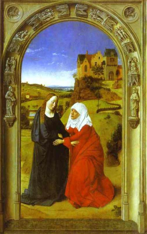 Dieric Bouts The Visitation. Spain oil painting art